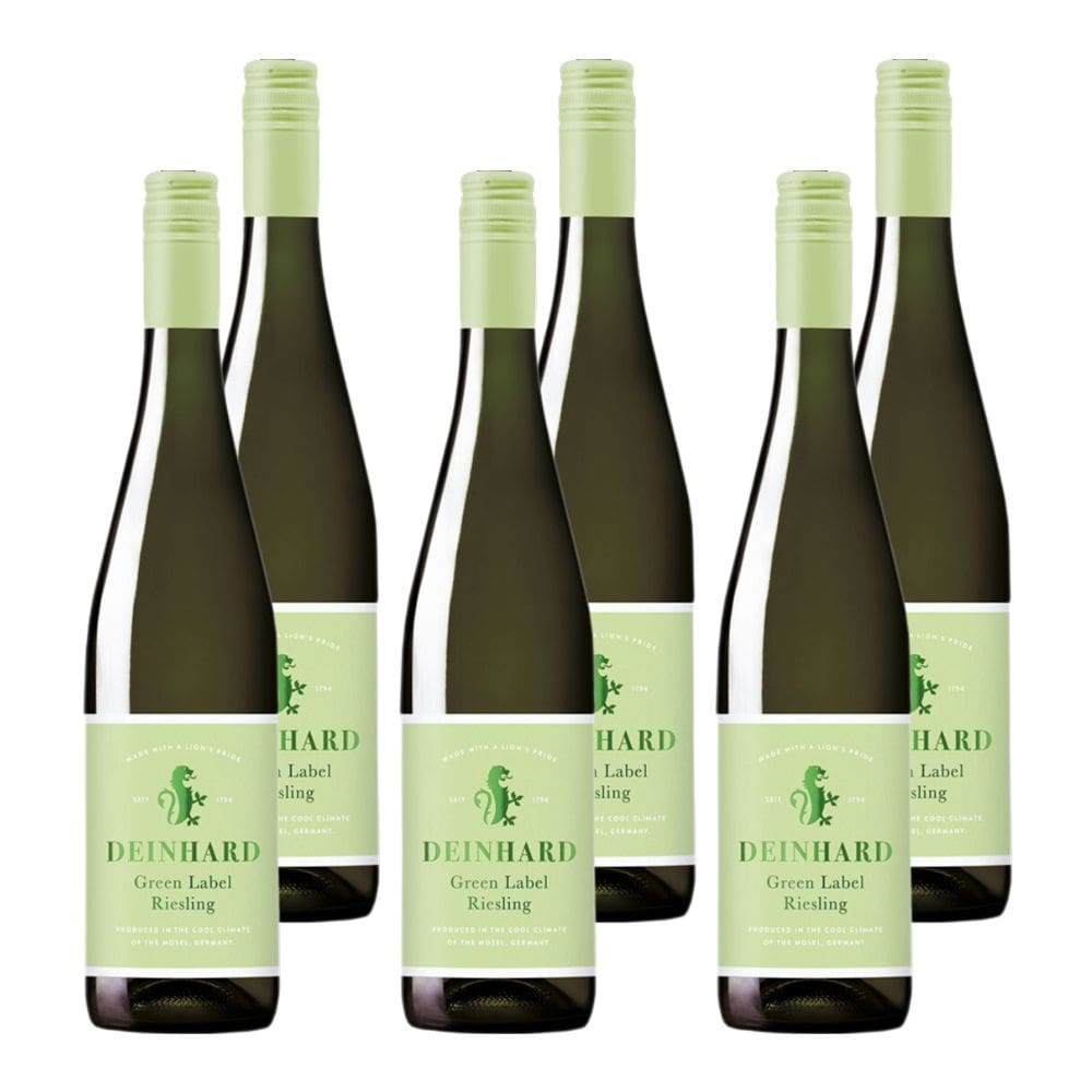 Kit 6 Vinhos Deinhard Riesling Green Lab Branco Alemanha 750ml