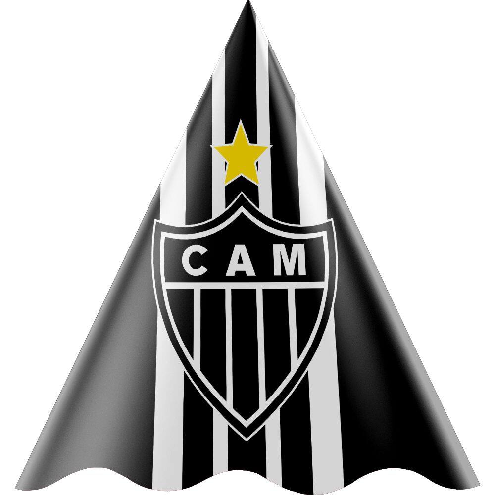 16 Chapéus De Festa Aniversário Atlético Mineiro