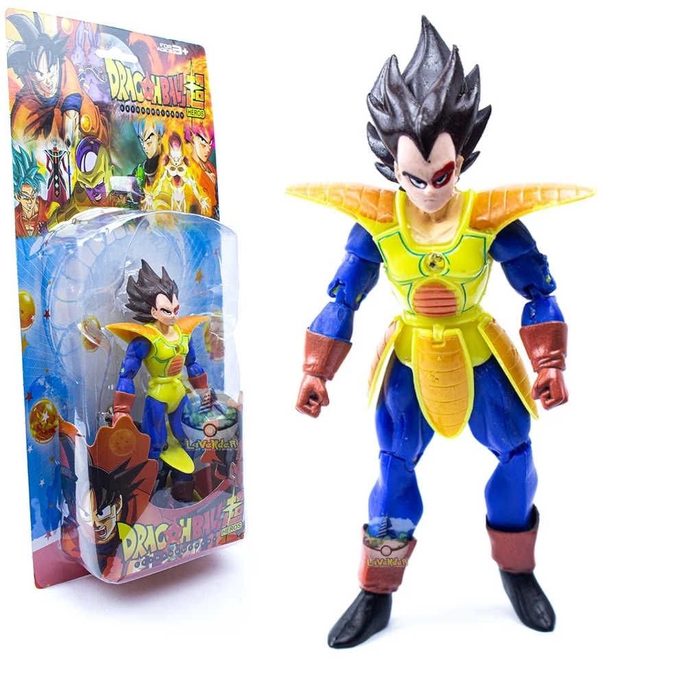 Boneco Articulado Dragon Ball Vegeta Scouter Color