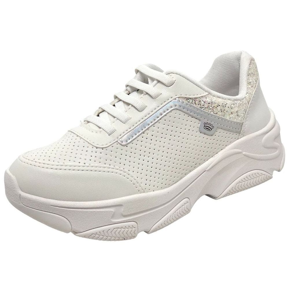Tenis Infantil Menina Sneaker Conforto Brilho Pink Cats