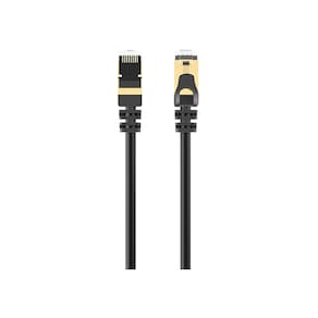 Cabo de Rede CAT8, 40GBPS - DHC-Cat8 F/FTP-2M, Preto 2 Metros