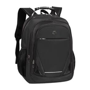 Mochila De Costas Notebook Executiva Preta Cabo De Aço Grande Yepp