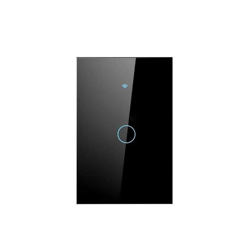 Interruptor Inteligente Preto Wifi 1 Botao Touch Avant Neo