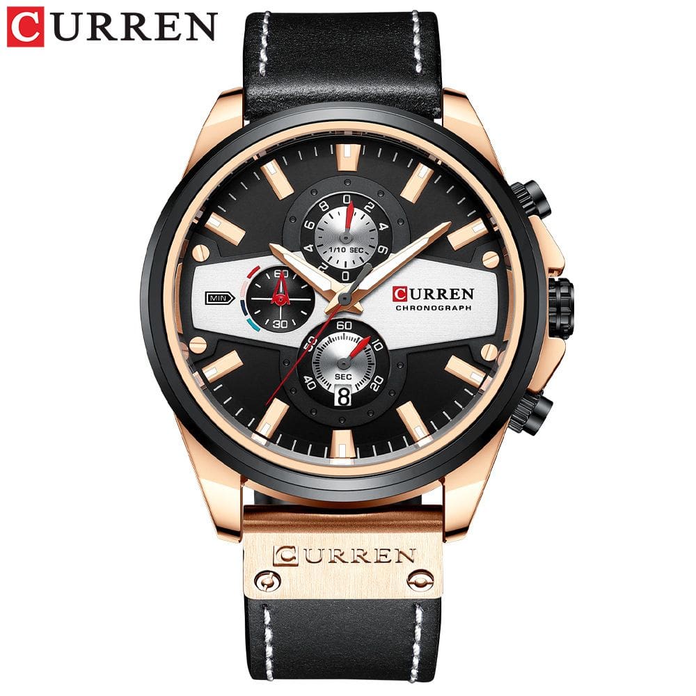 Relógio Curren/8394 Masculino Impermeável 30m Quartz MIYOTA Japan