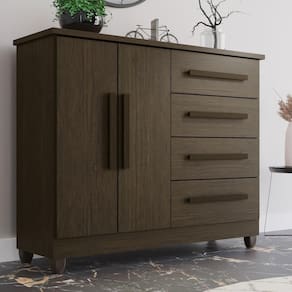 Cômoda 2 Portas 4 Gavetas Madri Plus Com Sapateira - Tudo de Móveis