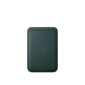 Carteira com MagSafe de tecido FineWoven para iPhone - Verde-escuro