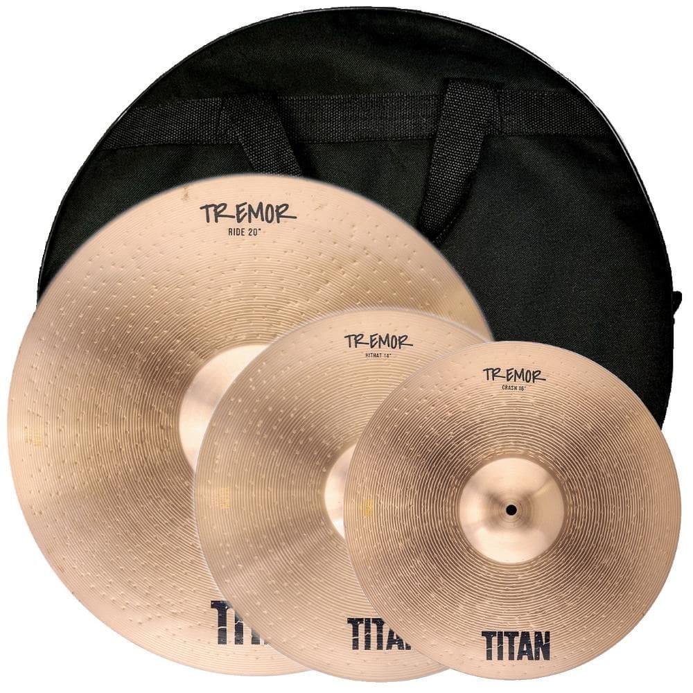 Kit de Pratos Titan Tremor TNTK265 14`` 16`` 20``