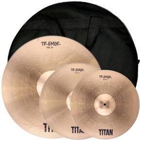 Kit de Pratos Titan Tremor TNTK265 14`` 16`` 20``