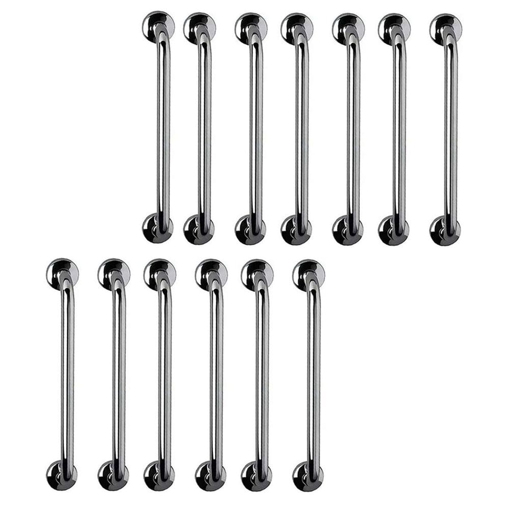 Barra de Apoio 60cm Kit 13 Unidades Banheiro Box Gestante Idoso Deficiente Corrimao Segurança Acessibilidade Suporte Corrimao Escada