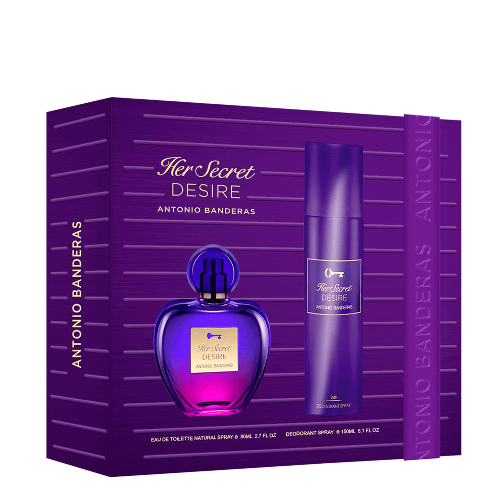 Kit Banderas Her Secret Desire - Eau De Toilette 80ml + Desodorante 150ml