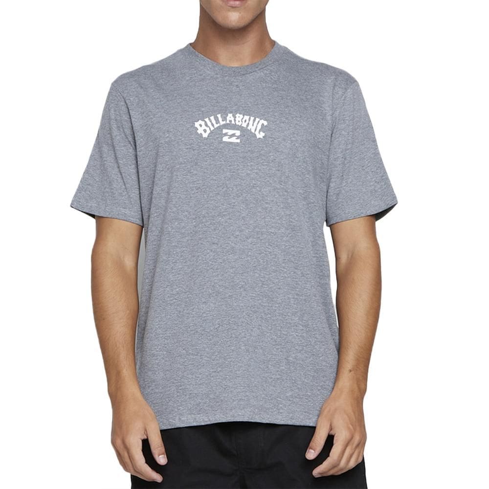 Camiseta Billabong Mid Arch SM25 Cinza Medio Mescla