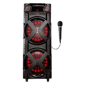 Caixa de Som Ampl. Polyvox XT-2000T Bluetooth TWS Fm LED 2000w- 1 Mic