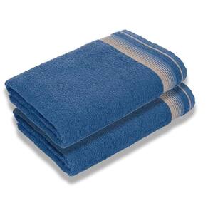 Kit Com Toalhas De Banho Luxury Soft Beka Luxo Azul