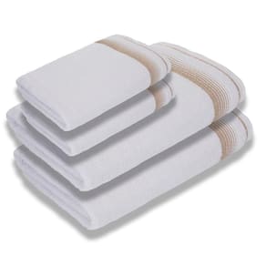 Jogo Com 4 Toalhas Luxury Soft Beka Banho + Rosto Luxo Branco