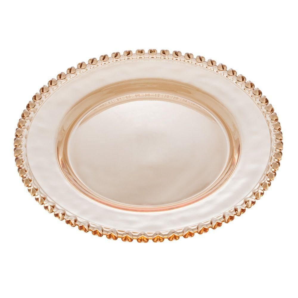 Prato Coração Jantar 28 Cm Lyor Ambar