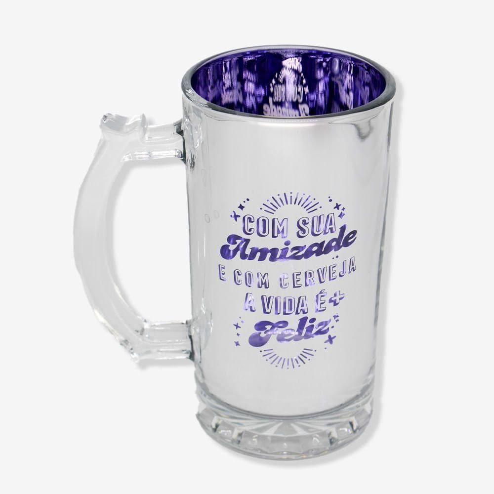 Caneca De Chopp Eletrostática Com Sua Amizade Zonacriativa