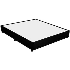 Cama Box Base Casal Chenille Black (138x188x25) - Plumatex