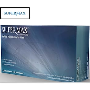 Luvas de Procedimento Nitrilo White - Supermax