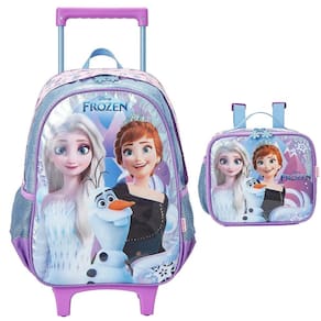 Kit Mochila de Rodinha Lancheira Xeryus Frozen R1 Colorido