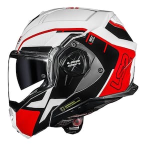 Capacete Ls2 FF901 Advant X Metryc Branco e Vermelho