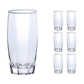 Copo Vidro 370Ml Florence Glamour Jogo Com 6 Transparente