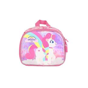Lancheira Escolar Luxcel Up4You Unicórnio Colorido Pink