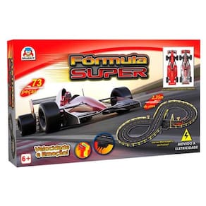 Pista De Carrinhos 2,35m Autorama Formula Super Braskit 580-5