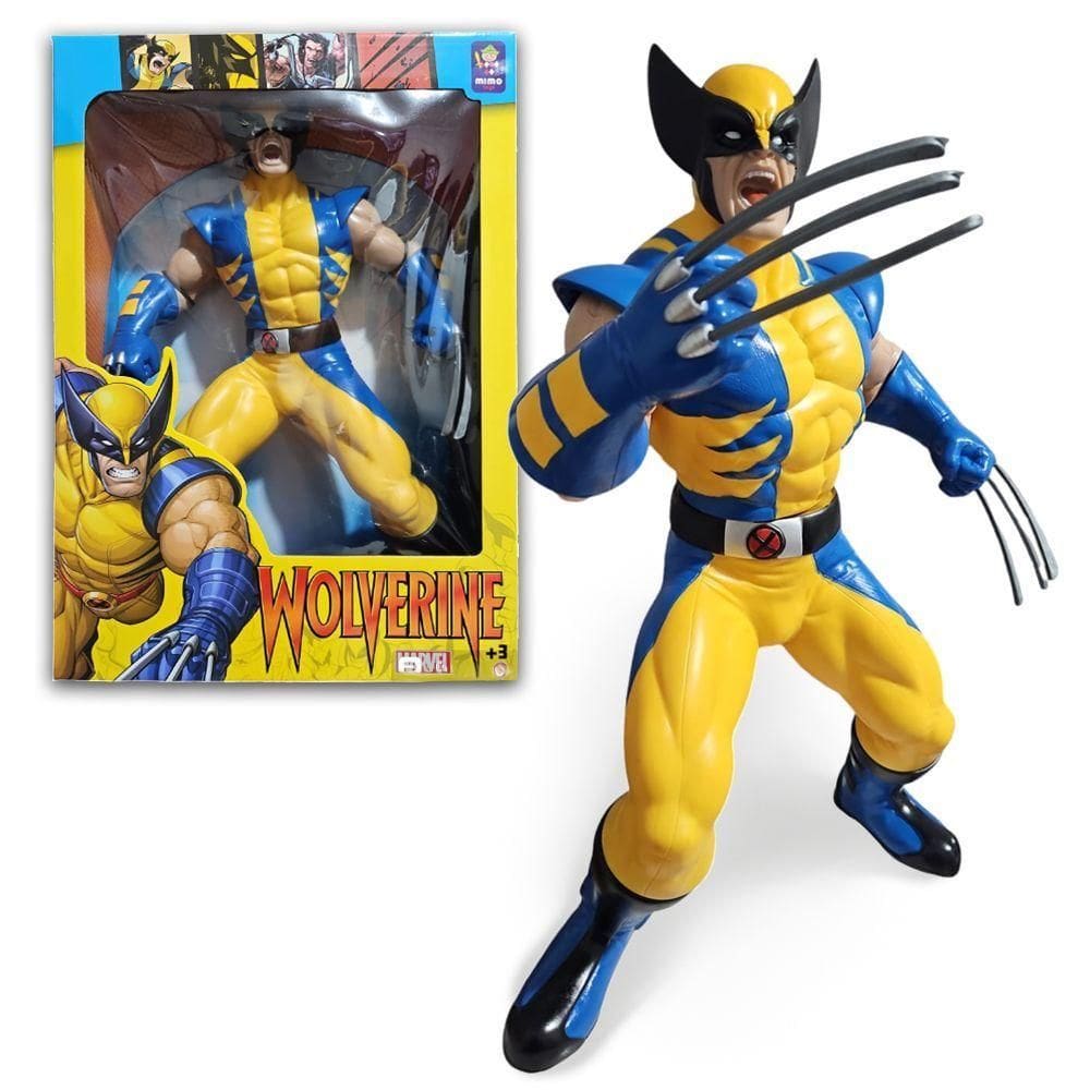 Boneco Wolverine Marvel Figura Ação Gigante Articulado