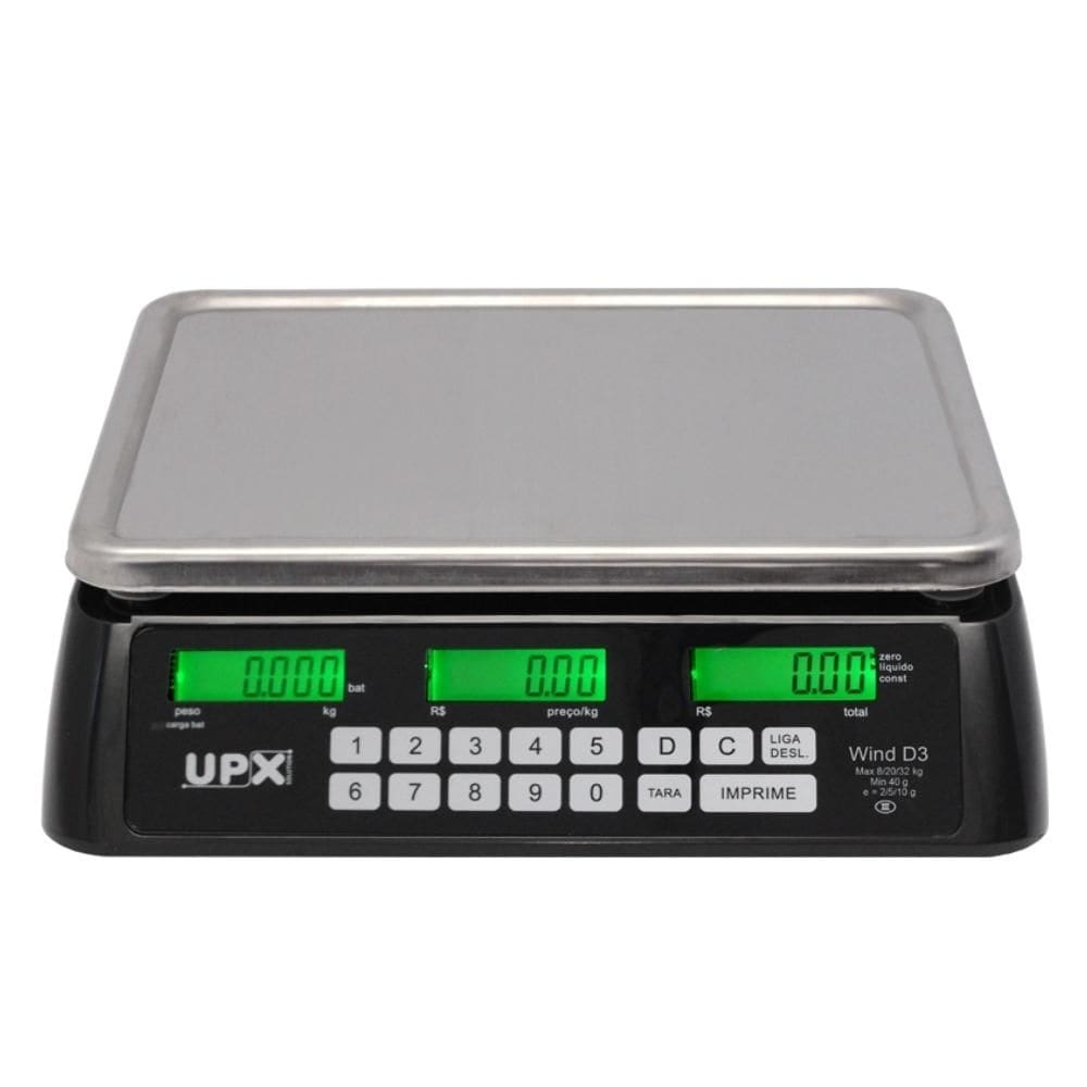 Balança D3 32kg Divisao Com Bateria Upx