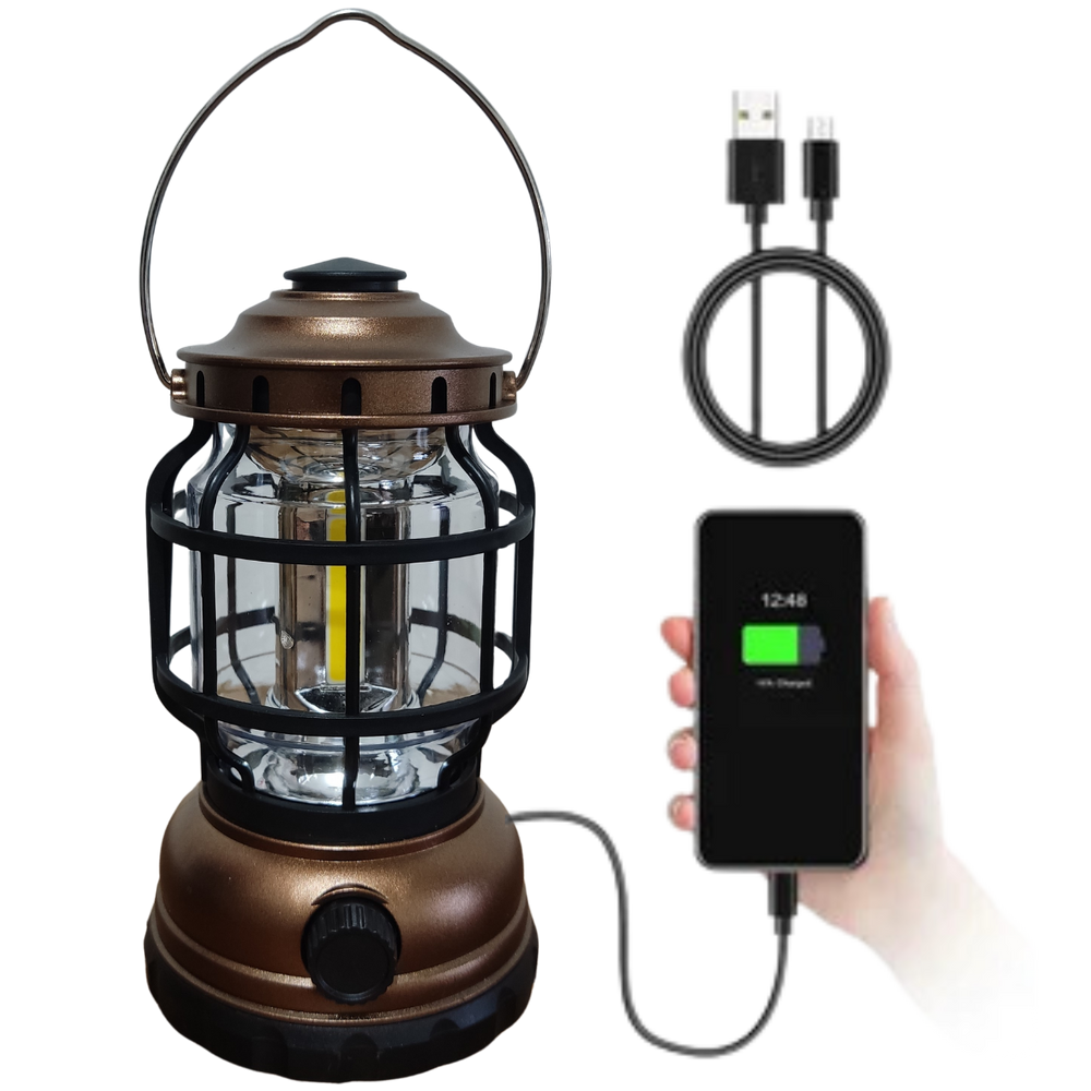 Lampião LED Recarregável Bivolt – Ideal para Camping, Pescaria e Barracas