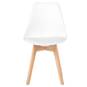 Cadeira Eames Leda Estofada Movescan Branca