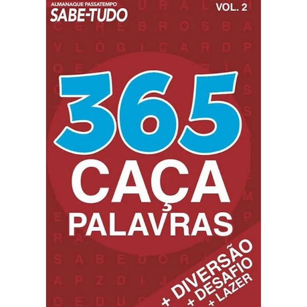 Livro Almanaque Sabe-Tudo - 365 Caça-Palavras - Vol. 02