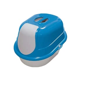 Banheiro Furacão Pet Cat Toalete Azul 43x50x66cm