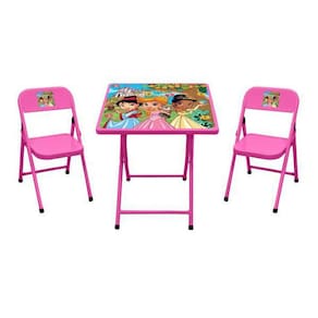 Conjunto Fantasia Mesa C/2 Cadeira Rosa/Princesas - Açomix