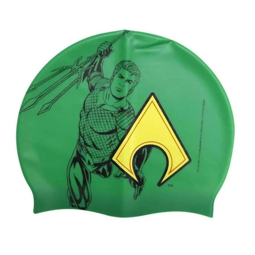 Touca De Proteção Natação Silicone Para Crianças Aquaman Bel