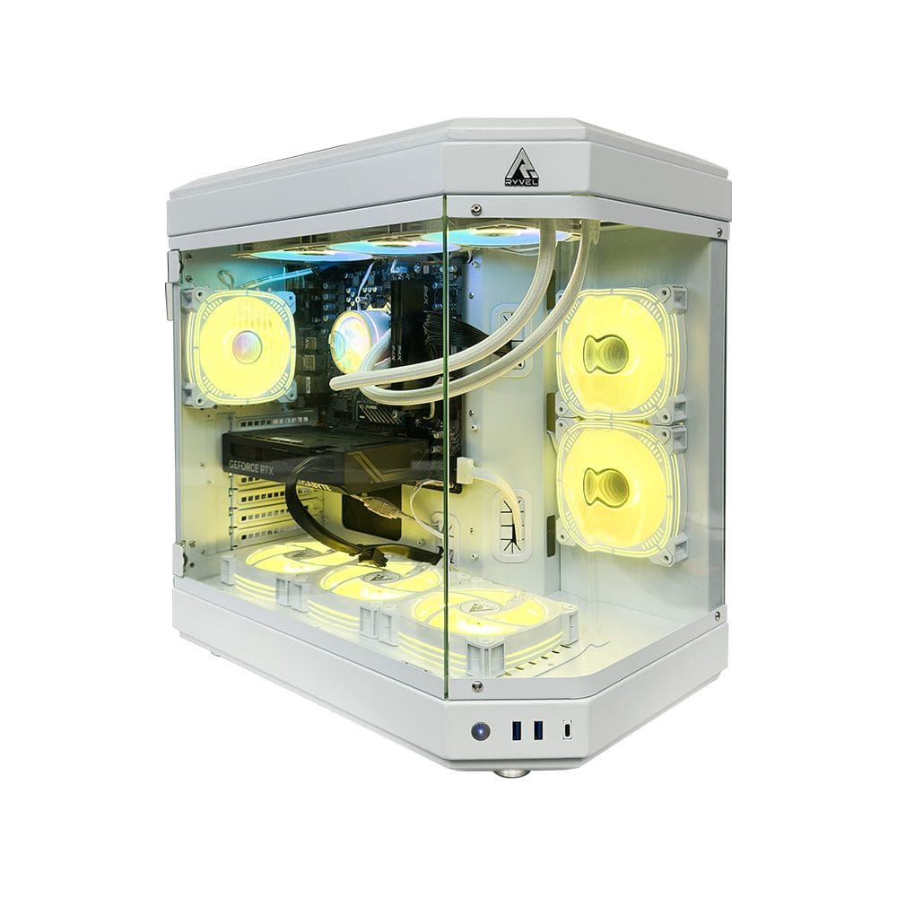 Pc Gamer Ryzen 5 5500, 16Gb 3200Mhz, (Rtx 4060 8Gb), B550m, Ssd 480Gb M.2, 600W 80 Plus, Water Cooler White 240Mm - Nli88046