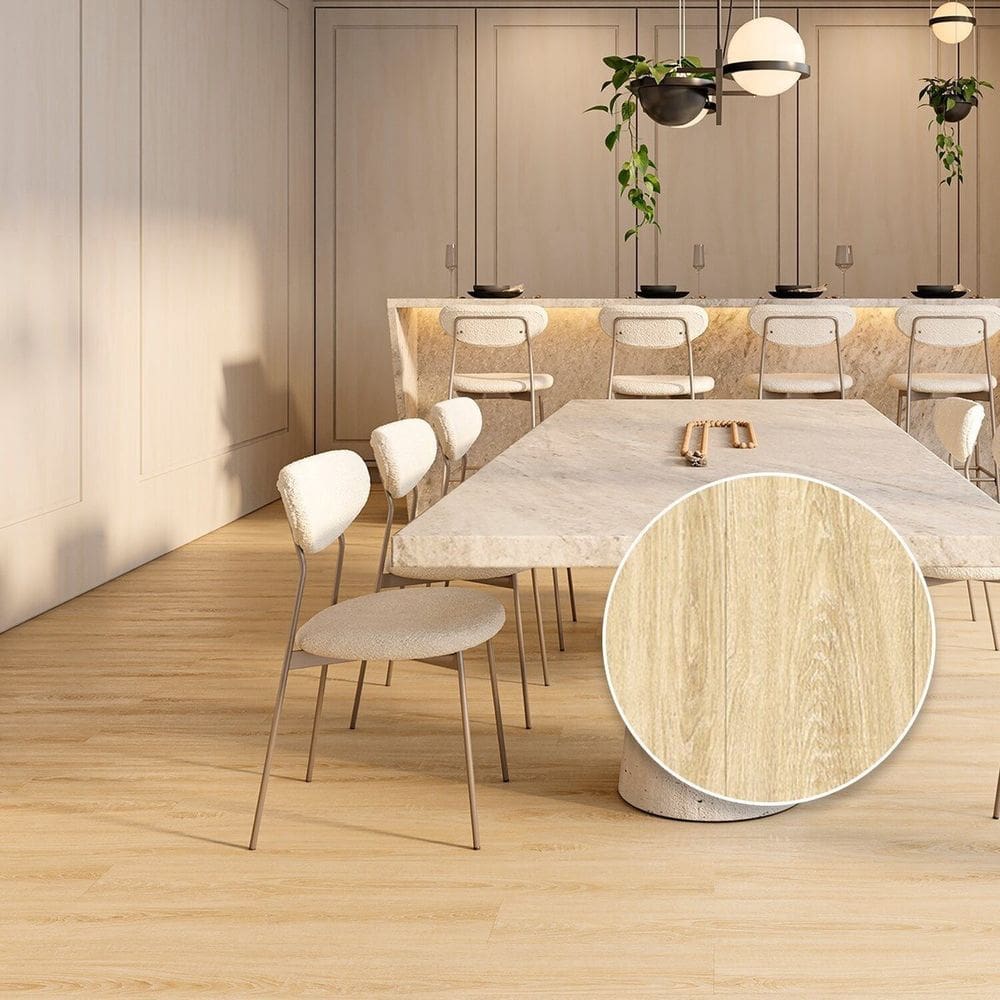 Piso Vinílico Colado 18cmx2mmx1,22m Girassol Pix Revestimentos - caixa com 4,34m2 - Amarelo