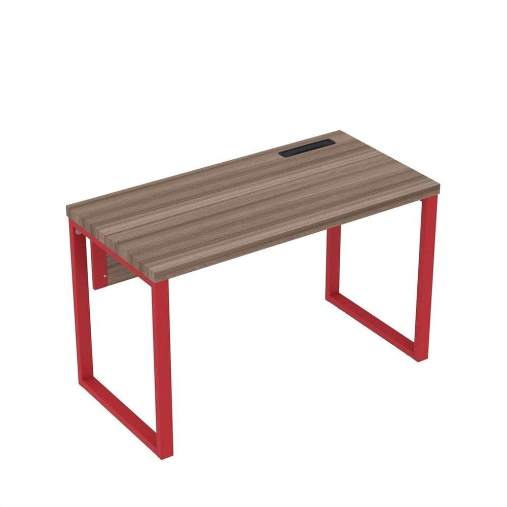 Plataforma Unica 1215cm X 600cm Pupb1215/60pe40tub Walnut/Vermelho