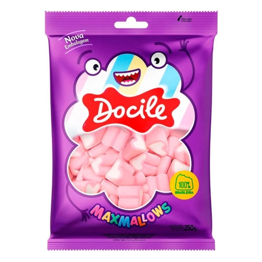 MAXMALLOWS CORACAO MORANGO 250g
