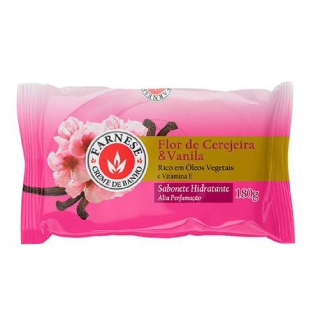 SABONETE-FLOR DE CEREJEIRA E VANILA 180Gr FARNESE