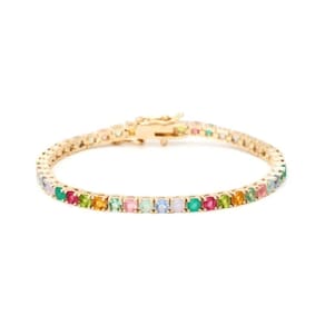 Pulseira Vanguarda Potenza Crístais Turmalina Rosa Citrino e Peridoto