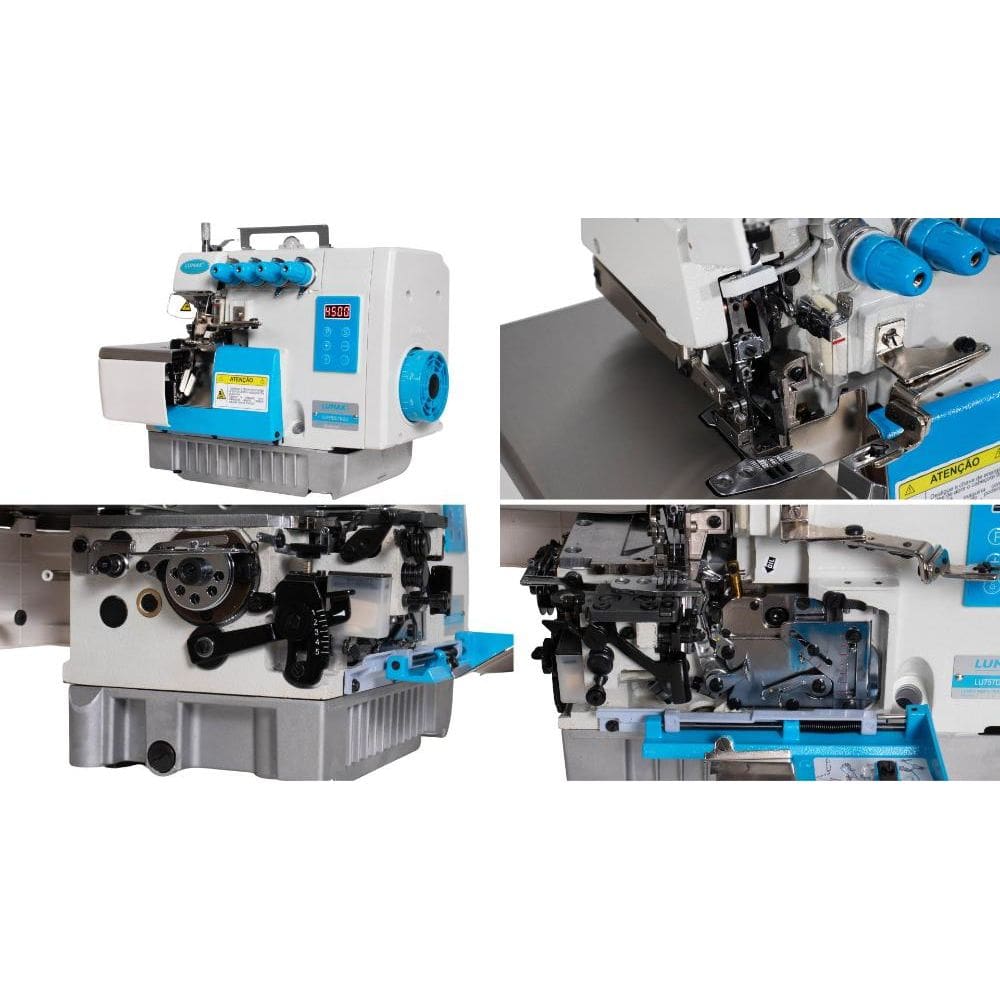 Máquina Costura Industrial Interlock Média Direct Drive LU757DS-TK-SU Azul 220V - Lumak