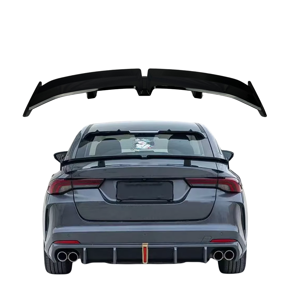 Spoiler Traseiro Veicular Universal Preto Metálico Sedan SUV