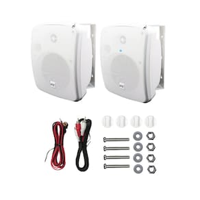 Par Caixa Acústica Ativa 5" K5 Bluetooth Branca Kaz Audio 300W RMS Hurricane