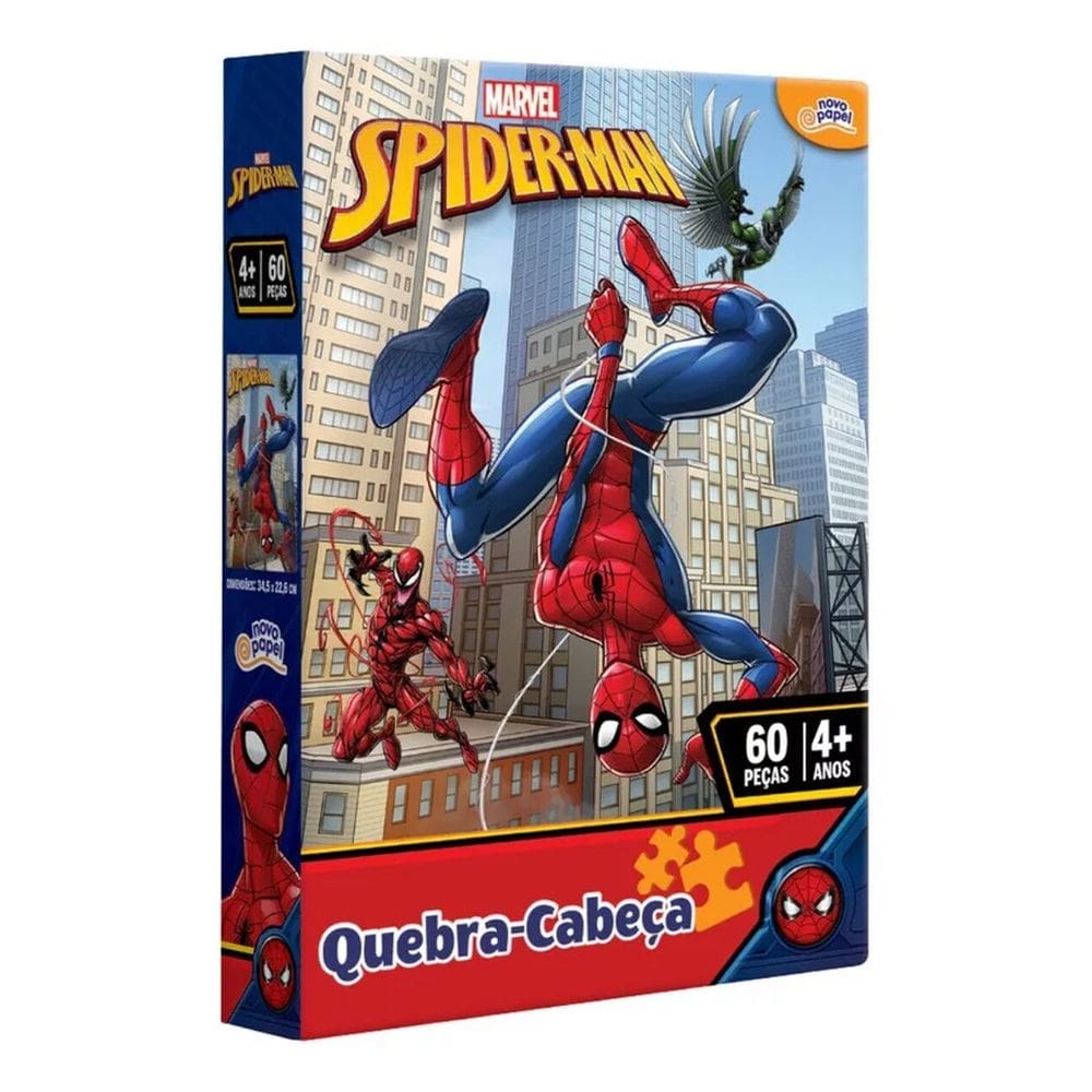 Quebra Cabeça 60 Peças Marvel Homem Aranha - Toyster 8012