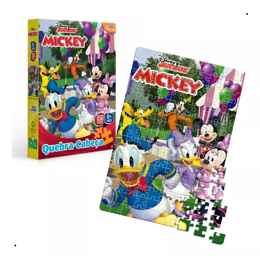 Quebra Cabeça Mickey 150 Peças - Toyster 8002