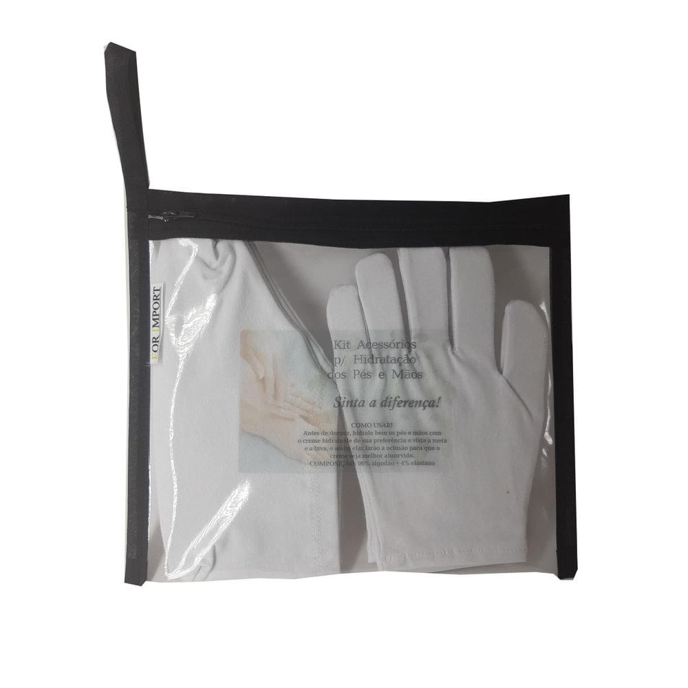 Meia + Luva Para Hidratação De Pés E Mãos Kit