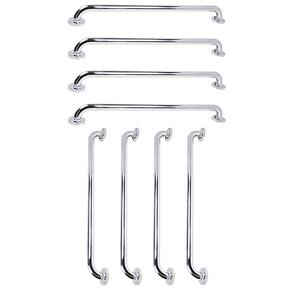 Barra de Apoio 70cm Aço Inox Kit 8 Unidades Idoso Gestante Criança Banheiro Box Segurança Proteçao Suporte Resistente Acessibilidade