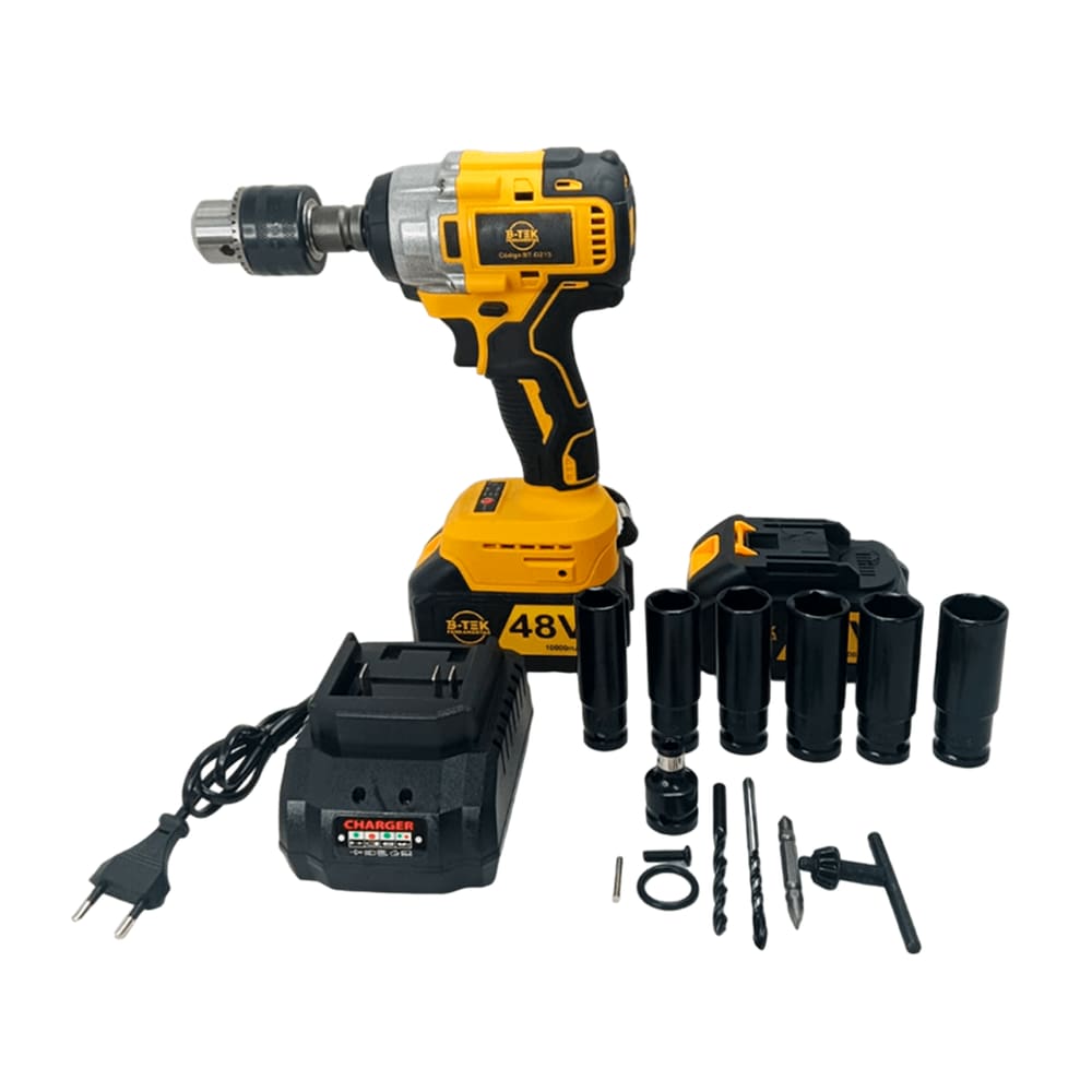 Parafusadeira Furadeira de Impacto 48V com 2 Baterias de Lítio – Alta Performance e Mobilidade