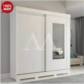 Guarda Roupa ROUPEIRO 2P CORRER 3G PANAN ILHEUS SLIDE C/ESP E C/ PES BRANCO